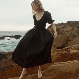 Doen Ischia navy Maxi Dress